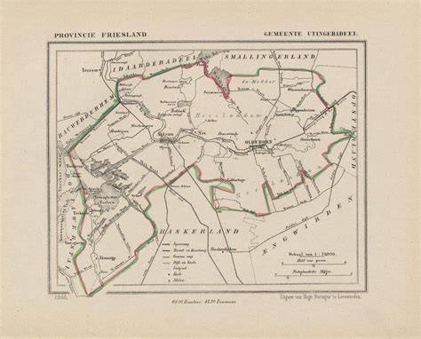 Historische Holunder-Anwendung, Friesland Karte