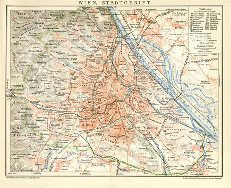 Historische Karte: Wien und Berlin zur Jahrhundertwende