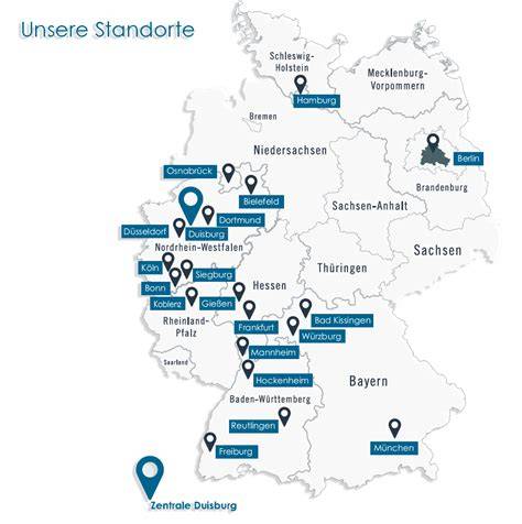 Historische Karte der Standorte Coppenrath & Wiese