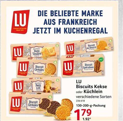 Historische LU Kekse und Verpackungen