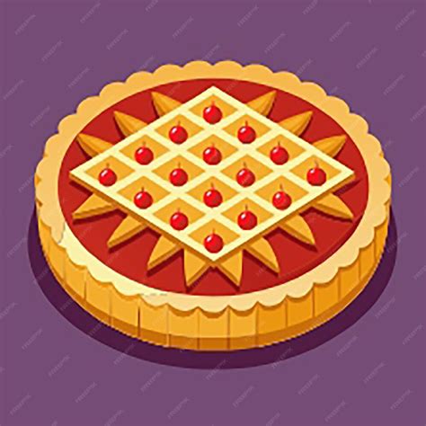 Historische Linzer Torte - Illustration des Gittermusters