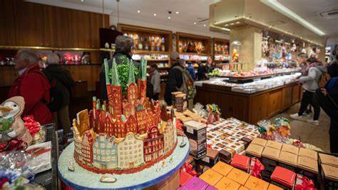 Historische Marzipanherstellung in Lübeck, Niederegger Laden