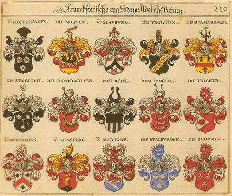 Historische Metallformen mit Adelswappen
