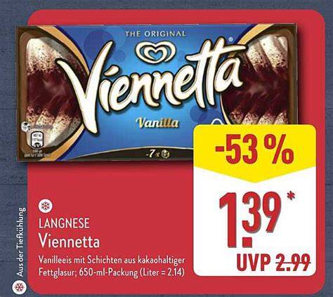 Historische Werbeanzeige für Viennetta aus den 80ern