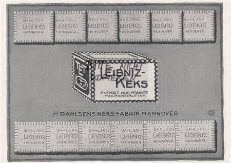 Historische Werbung von Bahlsen und Leibniz-Keks
