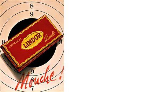 Historische Zeitleiste Lindor: 1949 Rezept, 1962 Spitzenmuster, 1969 Weihnachtskugeln