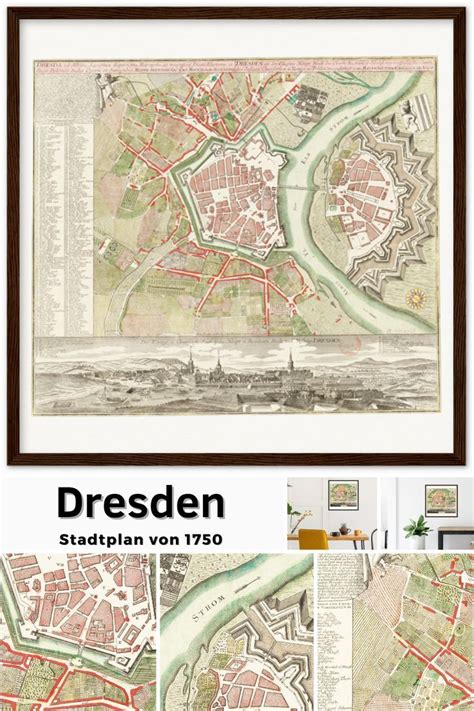 Historischer Blick auf Dresden und die Schokoladenindustrie um 1930
