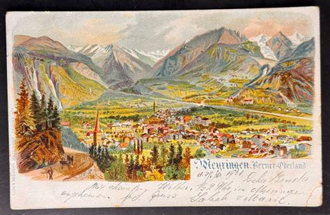 Historisches Bild des Dorfes Meiringen