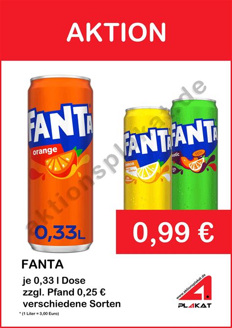 Historisches Fanta Plakat und Blechkuchen