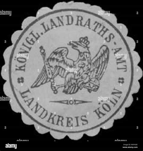 Historisches Firmenlogo und königliches Siegel