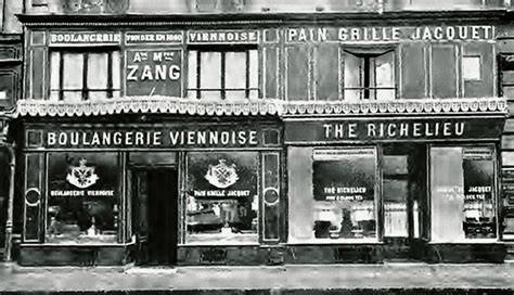 Historisches Foto der Boulangerie Viennoise in Paris