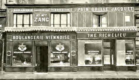 Historisches Foto der Boulangerie Viennoise in Paris 1909