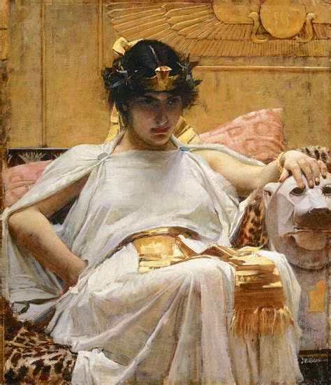 Historisches Gemälde: Cleopatra badet in Milch mit Honig