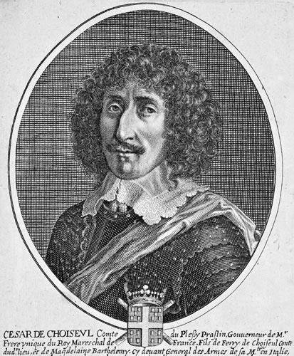 Historisches Portrait von César de Choiseul, Comte de Plessis-Praslin