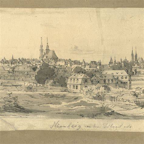 Historisches Stadtpanorama Nürnberg mit Hinweis auf Lebkuchen-Tradition