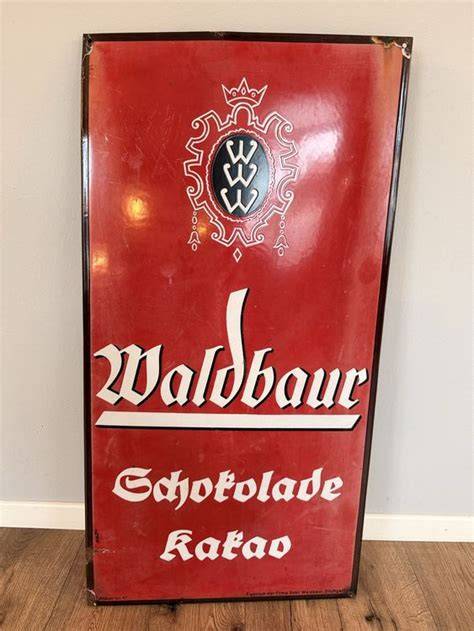Historisches Werbeplakat Waldbaur Schokolade