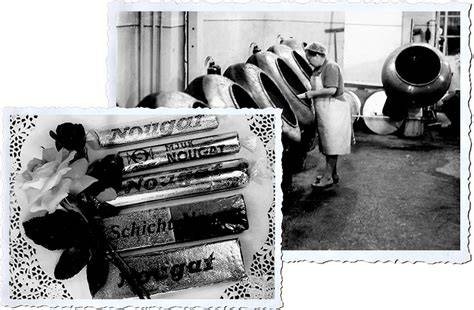 Historisches Werksfoto der Nougat- und Marzipanfabrik in Schmalkalden