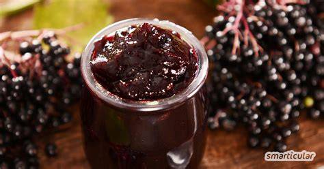 Holunderbeeren Marmelade mit Gewürzen