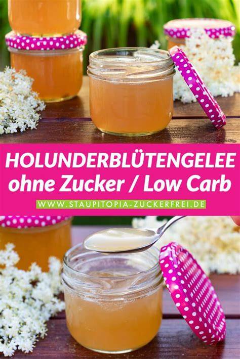 Holunderblütengelee ohne Zucker als köstliche Weiterverarbeitung