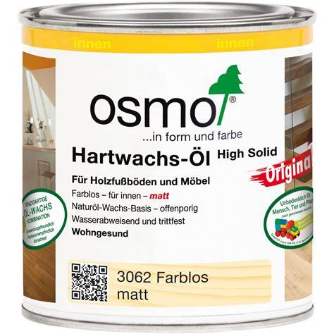 Holzboden mit Osmo Hartwachs-Öl Honig