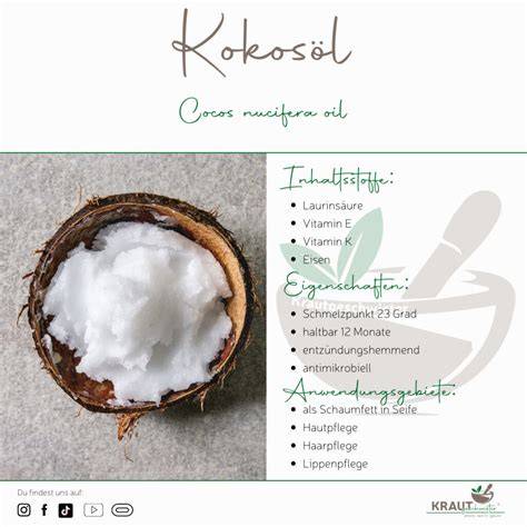 Honig und Kokosöl - Inhaltsstoffe und Wirkbereiche in einer Infografik