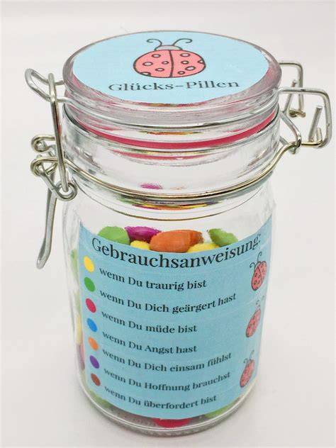 Honig-Gummibärchen als Geschenk im Einmachglas