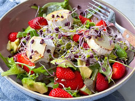 Honig-Senf-Dressing auf Salat angerichtet