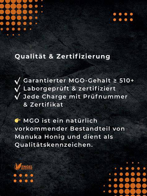 Honigauswahl: MGO-Gehalt und Qualität