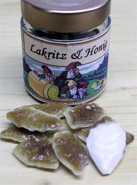 Honigbonbons in der Ladentheke