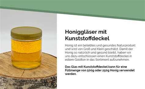 Honigglas mit glutenfrei-Kennzeichnung