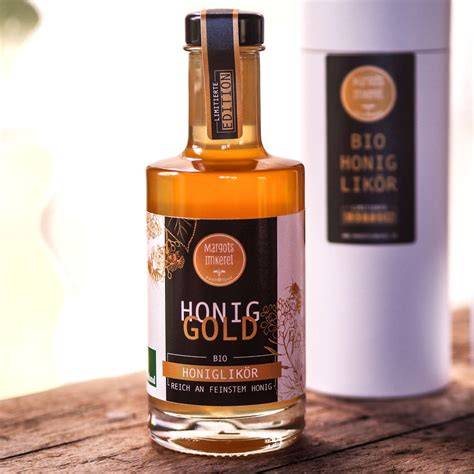 Honiglikör als Geschenk mit Schleife