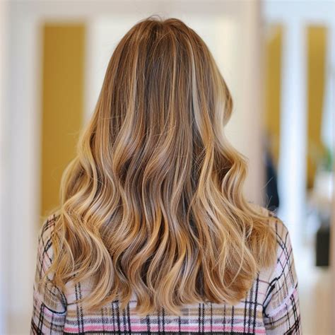 Honigmaske auf offenem blonden Haar