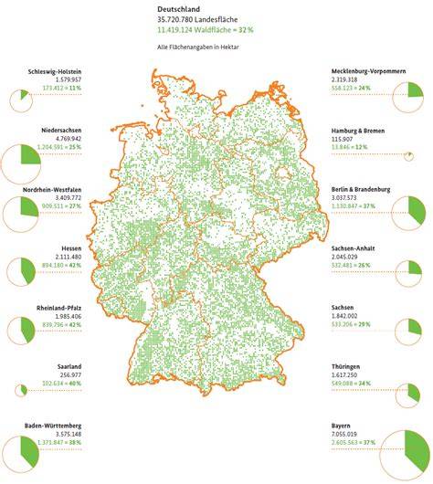 Honigproduktion in Deutschland - Karte der Blüten- und Waldgebiete