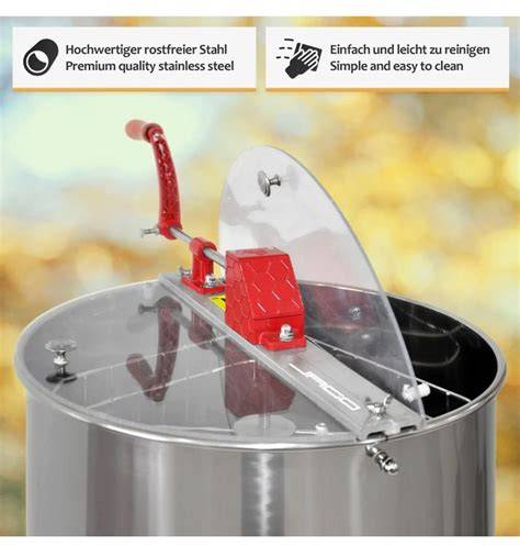Honigschleuder und Waben