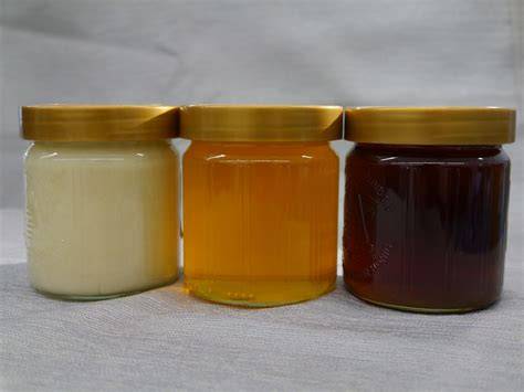 Honigsorten im Glas: Unterschiedliche Konsistenzen und Farben