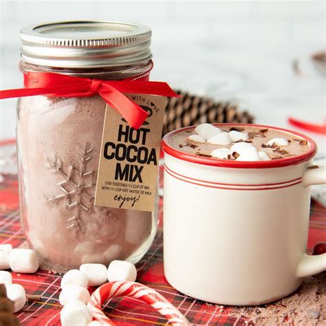 Hot Chocolate Mix im Einmachglas mit Zimtstange