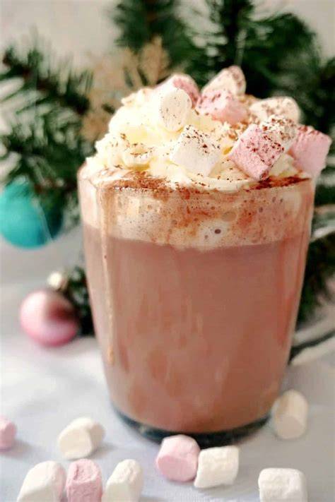 Hot Chocolate Mix im Schraubglas, geschichtet mit Marshmallows