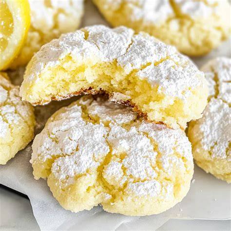 How-to: Lemon Crinkle Cookies - Rollen in Zucker/Puderzucker, typische Riss-Optik