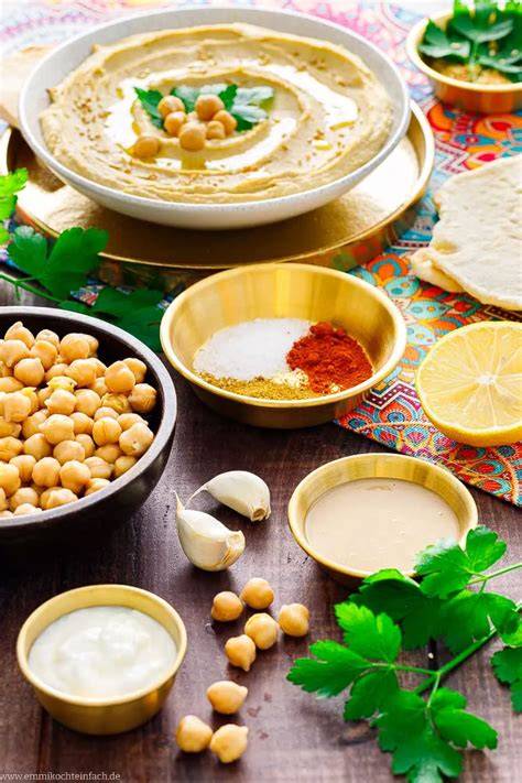 Hummus, Zutaten, orientalische Küche, REWE-Regal