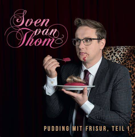 Humorvolle Grafik: „Pudding mit Frisur“ - visuelle Wortspiel-Interpretation