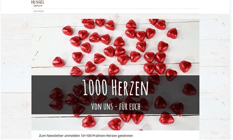 Hussel Gewinnspiel Banner mit iPad und Schokolade