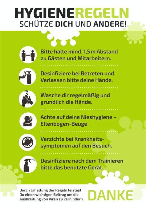 Hygieneregeln am Waffelstand