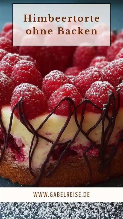 Illustration: Aufbau einer Himbeertorte ohne Backen