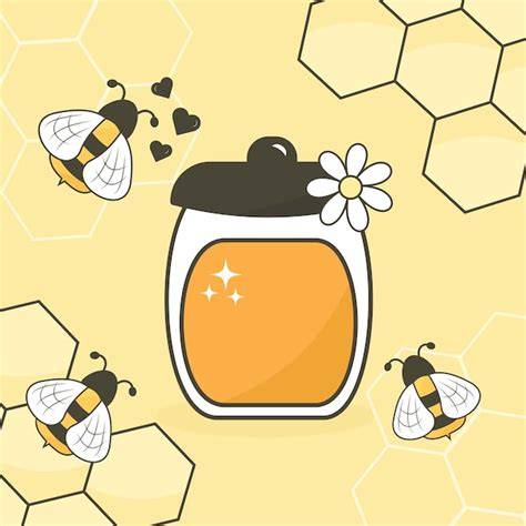 Illustration: Biene und Imkerei vs. vegane Alternativen