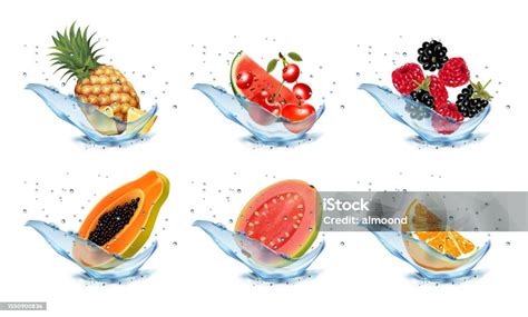 Illustration: Tropfen der Obstbrände (Birne, Mirabelle, Kirsche, Himbeere) über Praline