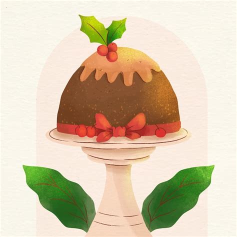 Illustration: Unterschiedliche Weihnachtspudding-Varianten