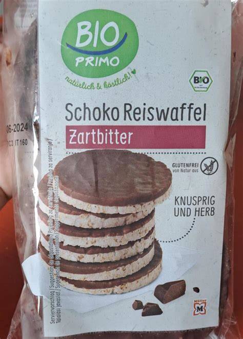 Illustration: Vergleich Natur-Reiswaffel vs. Schoko-Reiswaffel Nährstoffe