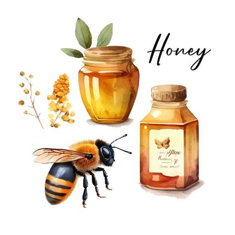 Illustration: Vom Bienenstock zum Honigglas - Schritte der Honiggewinnung