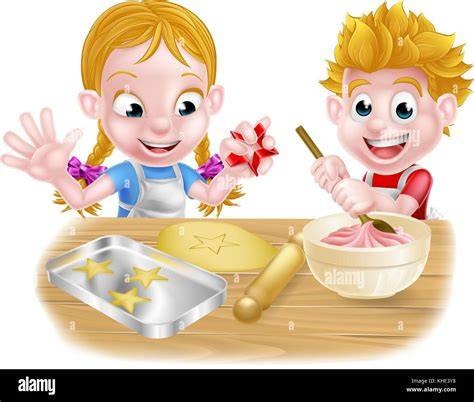 Illustration: Zwergenstübchen-Bäcker beim Backen