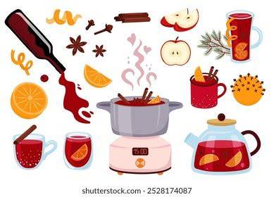 Illustration Aromen-Noten Winter Edition: Zitrus, Gewürze, Frische